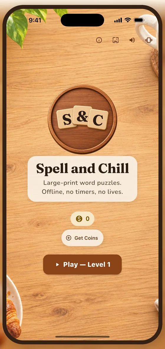 The home screen